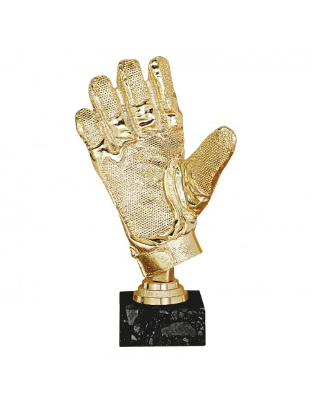 TROFEO RESINA GUANTE FUTBOL C/MARMOL H.24