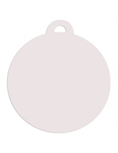 MEDALLA Ø50MM BLANCO SUBLIMACION 2 CARAS