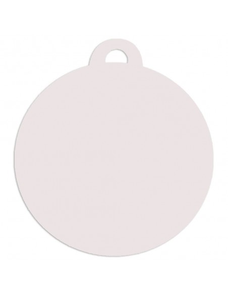 MEDALLA Ø50MM BLANCO SUBLIMACION 2 CARAS