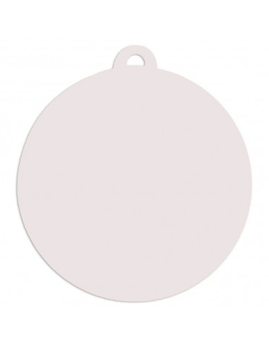 MEDALLA Ø70MM BLANCO SUBLIMACION 2 CARAS