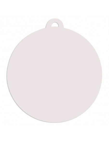 MEDALLA Ø70MM BLANCO SUBLIMACION 2 CARAS