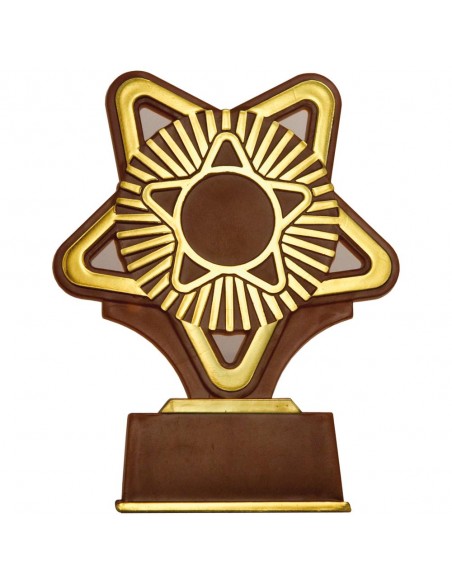 TROFEO PORTACENTROS GRANATE-ORO H.11.5 CM