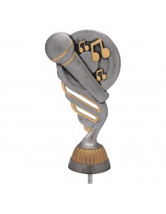 FIGURA PLASTICO FAST KARAOKE PLA VJ/ORO H.13CM