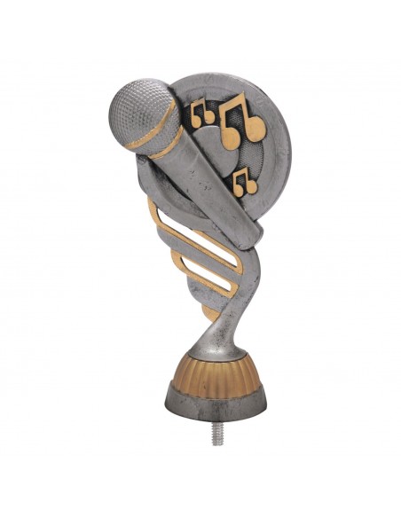 FIGURA PLASTICO FAST KARAOKE PLA VJ/ORO H.13CM