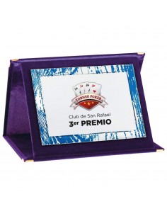 PLACA 17-143 PLATA C/ESTUCHE TARGA SUBLIMACION