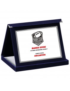 PLACA 17-154 PLATA C/ESTUCHE TARGA SUBLIMACION