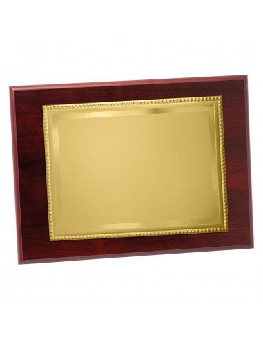 PLACA CONMEM. ORO C/MADERA