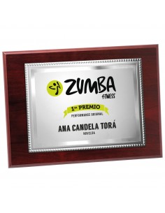 PLACA 17-121 PLATA C/MADERA. SUBLIMACION