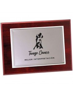 PLACA 17-171 PLATA C/MADERA. SUBLIMACION
