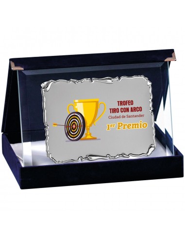PLACA 17-185 PLATA C/CRISTAL. SUBLIMACION