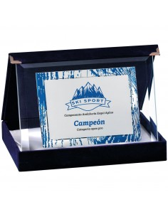 PLACA 17-145 PLATA C/CRISTAL. SUBLIMACION