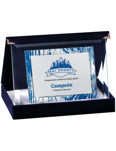 PLACA 17-145 PLATA C/CRISTAL. SUBLIMACION