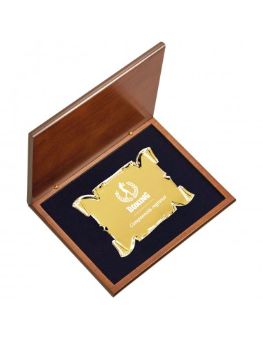 PLACA 17-057 ORO C/ESTUCHE MADERA