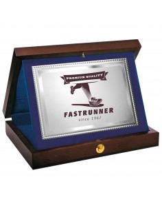 PLACA 17-128 PLATA C/ESTUCHE MADERA. SUBLIMACION