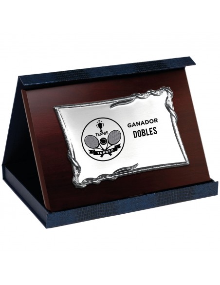 PLACA 17-072 PLATA C/ESTUCHE