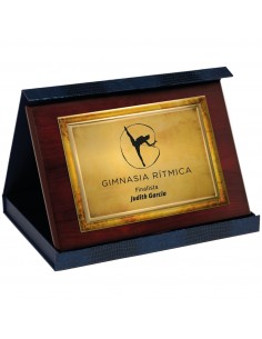 PLACA 17-112 ORO C/ESTUCHE SUBLIMACION