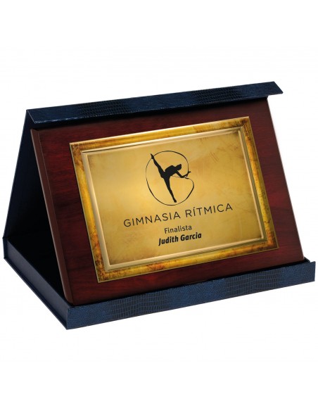 PLACA 17-112 ORO C/ESTUCHE SUBLIMACION