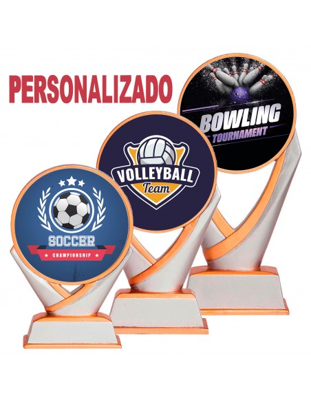 TROFEO RESINA CHICAGO PERSONALIZADO