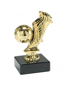 TROFEO PVC/MARMOL FUTBOL BOTA ORO