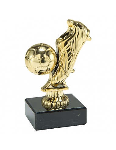 TROFEO PVC/MARMOL FUTBOL BOTA ORO