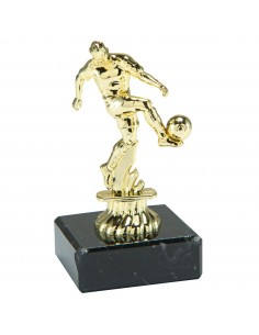 TROFEO PVC/MARMOL FUTBOL JUGADOR ORO