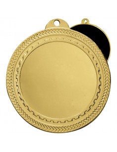 MEDALLA Ø70 MM 55-831 ORO  C/REV.NEGRO IRON
