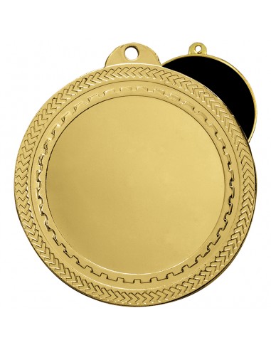 MEDALLA Ø70 MM 55-831 ORO C/REV.NEGRO IRON