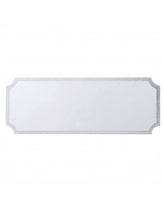 PLAQUITA ALUMINIO 40X15 MM PLATA