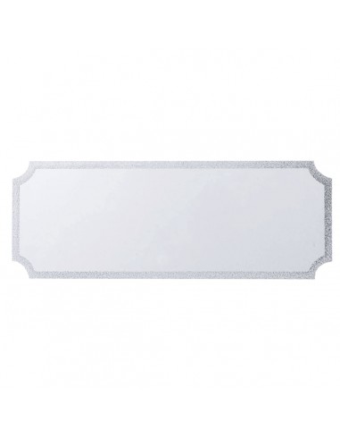 PLAQUITA ALUMINIO 40X15 MM PLATA