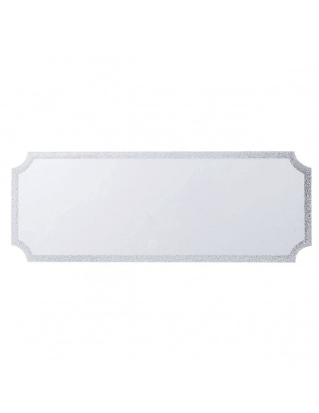 PLAQUITA ALUMINIO 40X15 MM PLATA