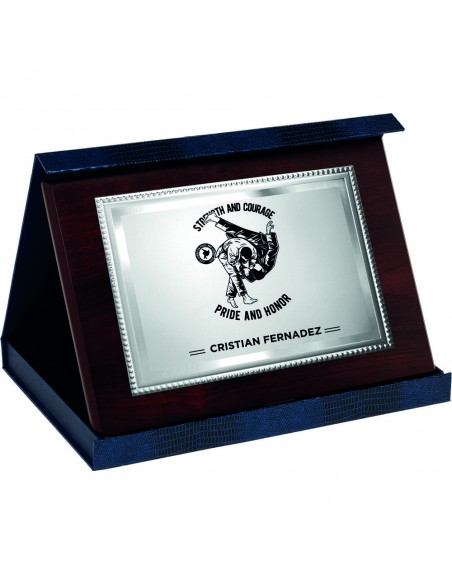 PLACA 17-122 PLATA C/ESTUCHE SUBLIMACION
