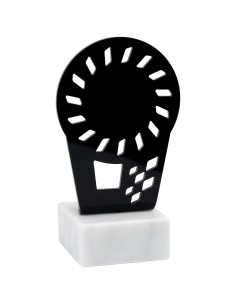 TROFEO METACRILATO 001 C/MARMOL H15.5