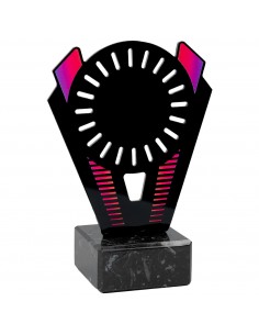 TROFEO METACRILATO 002 C/MARMOL H.16.5