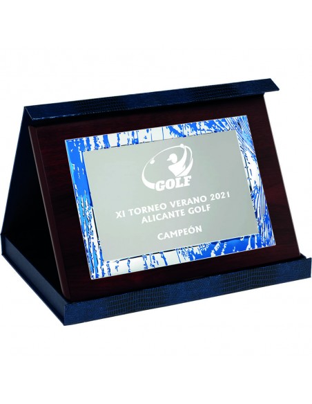 PLACA 17-142 PLATA C/ESTUCHE SUBLIMACION