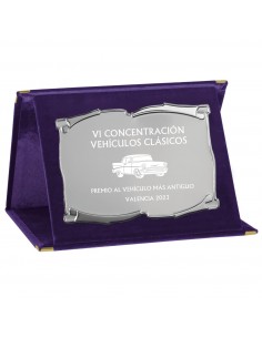 PLACA 17-223 PLATA C/ESTUCHE TARGA