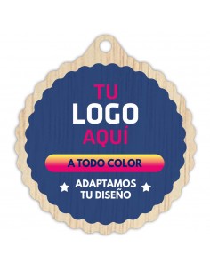 MEDALLA MADERA Ø70MM 54-5002