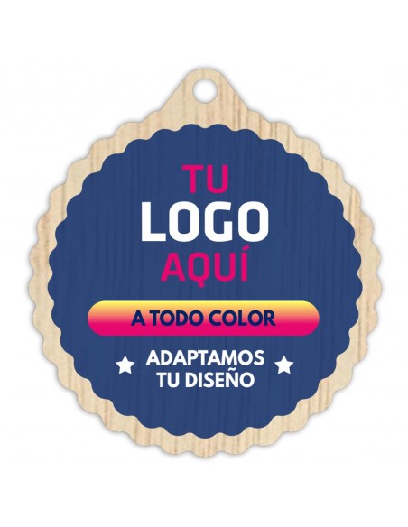 MEDALLA MADERA Ø70MM 54-5002