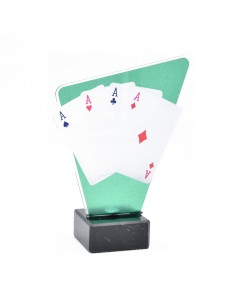 TROFEO METACRILATO POKER