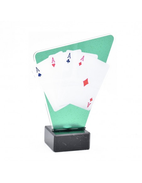 TROFEO METACRILATO POKER