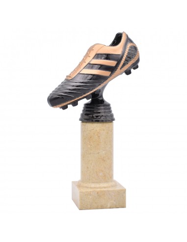 TROFEO BOTA FUTBOL COLUMNA MARMOL
