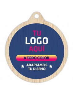 MEDALLA MADERA Ø70MM 54-5001