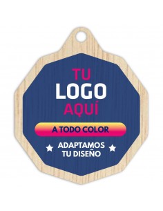 MEDALLA MADERA Ø70MM 54-5003
