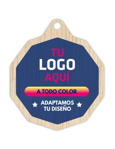 MEDALLA MADERA Ø70MM 54-5003
