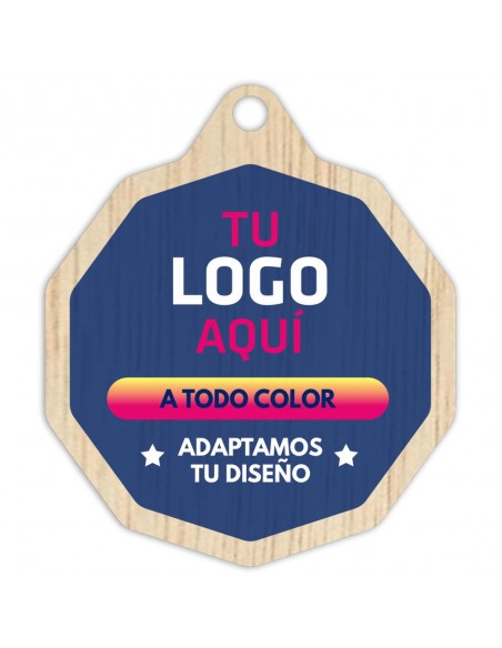 MEDALLA MADERA Ø70MM 54-5003