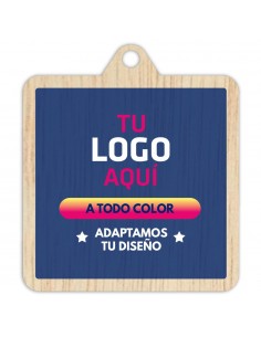 MEDALLA MADERA 66x66MM 54-5004
