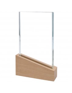 TROFEO CRISTAL 804 BASE MADERA C/ESTUCHE