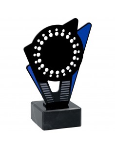 TROFEO METACRILATO 005 C/MARMOL H.16,5