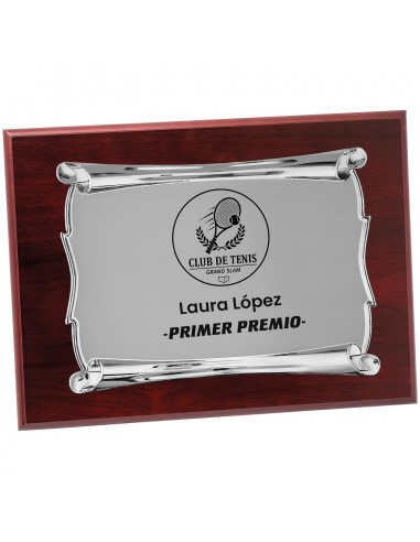 PLACA 17-251 PLATA C/MADERA SUBLIMACION