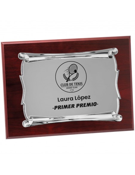 PLACA 17-251 PLATA C/MADERA SUBLIMACION