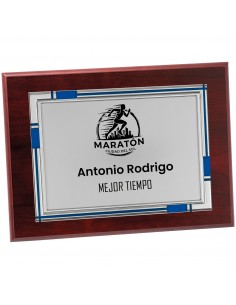 PLACA 17-241 PLATA C/MADERA SUBLIMACION